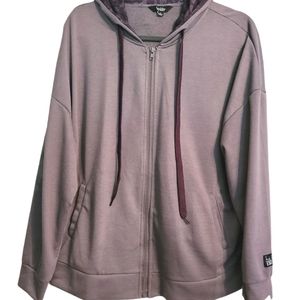 Nicole Miller Sport Zip Up Purple Hoodie